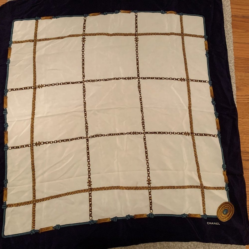 Vintage Chanel silk scarf